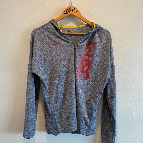 Nike Dri-Fit USC University of Southern California Pullover with Hood - Picture 2 of 4